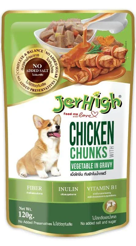 Jerhigh Chicken & Vegetable In Gravy 120g